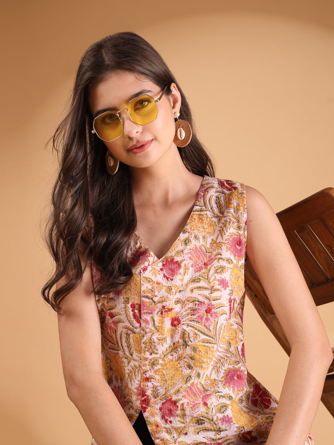 Women Kantha Floral Printed