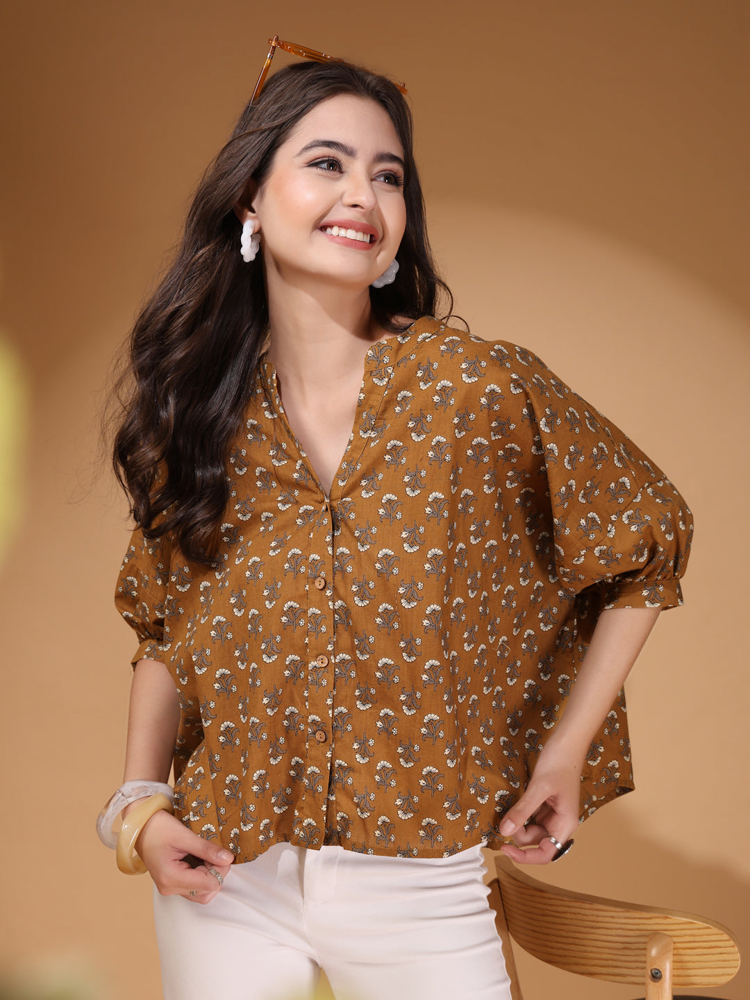 Women’s Cotton Printed Top
