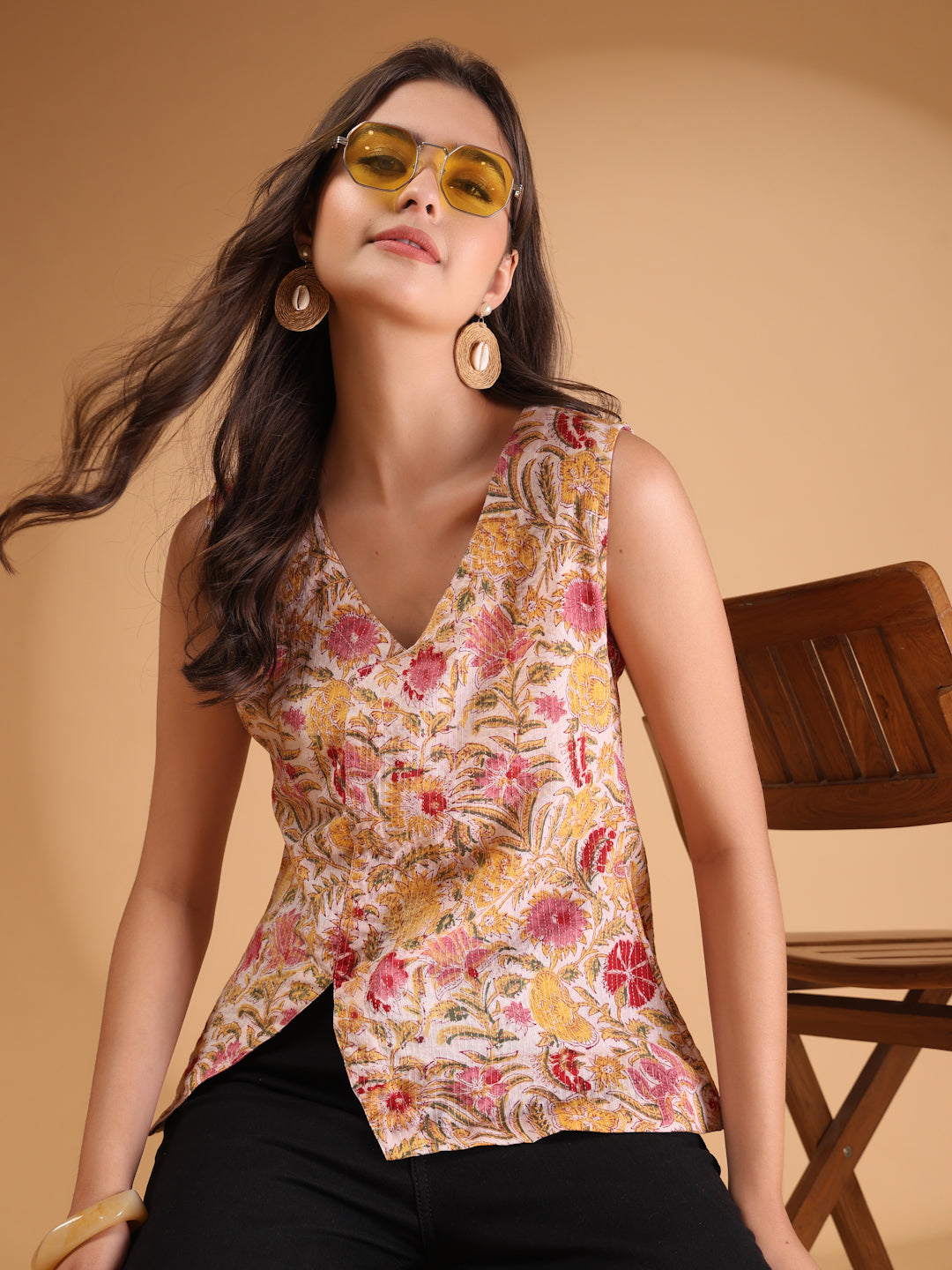 Women Kantha Floral Printed