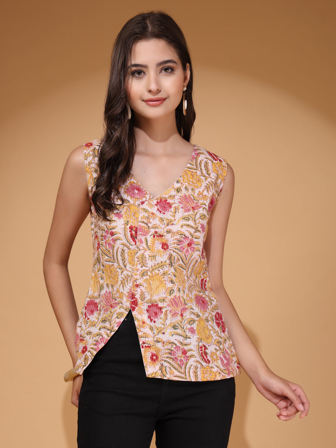 Women Kantha Floral Printed