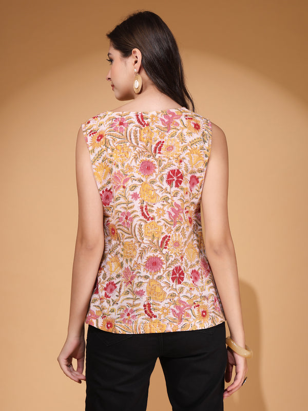 Women Kantha Floral Printed