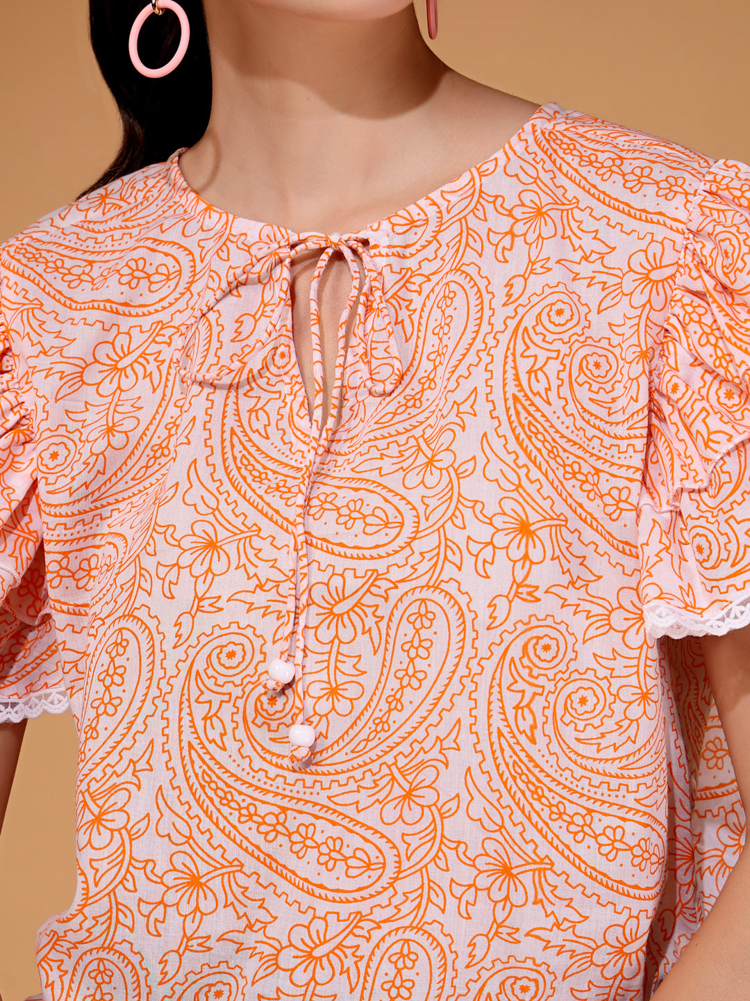 Paisley Printed Top