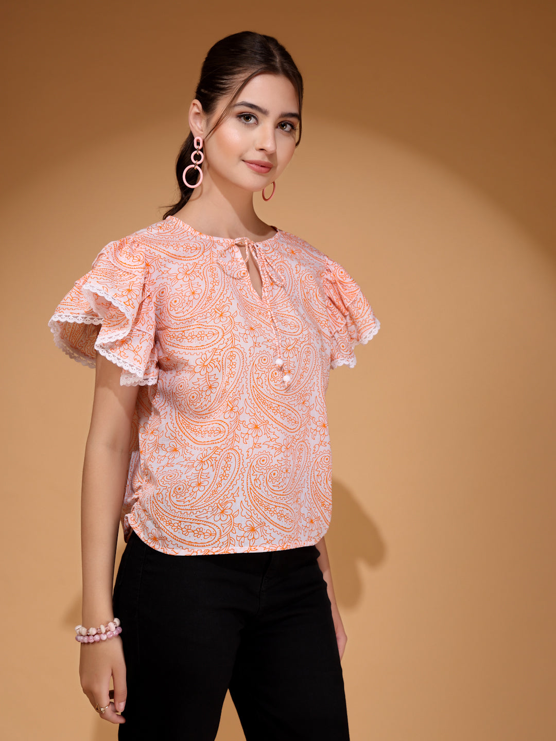 Paisley Printed Top