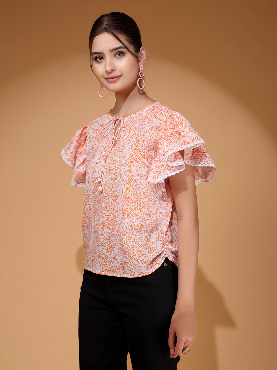 Paisley Printed Top