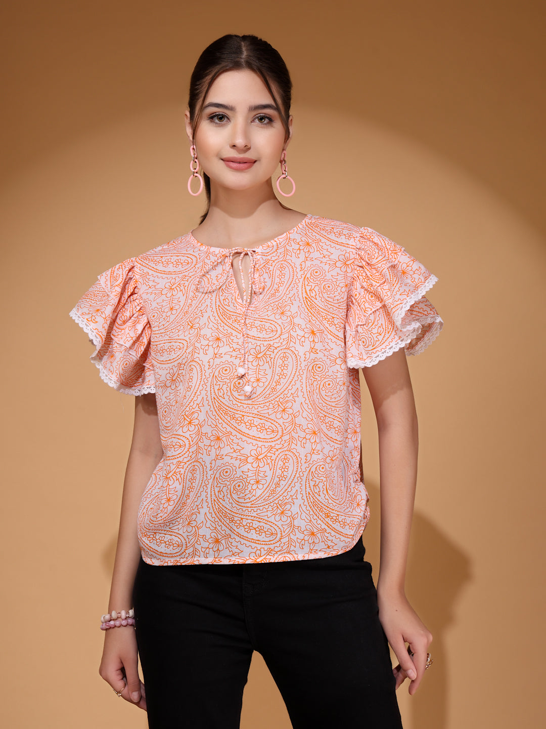 Paisley Printed Top