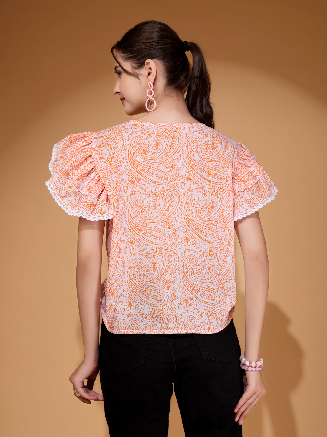 Paisley Printed Top